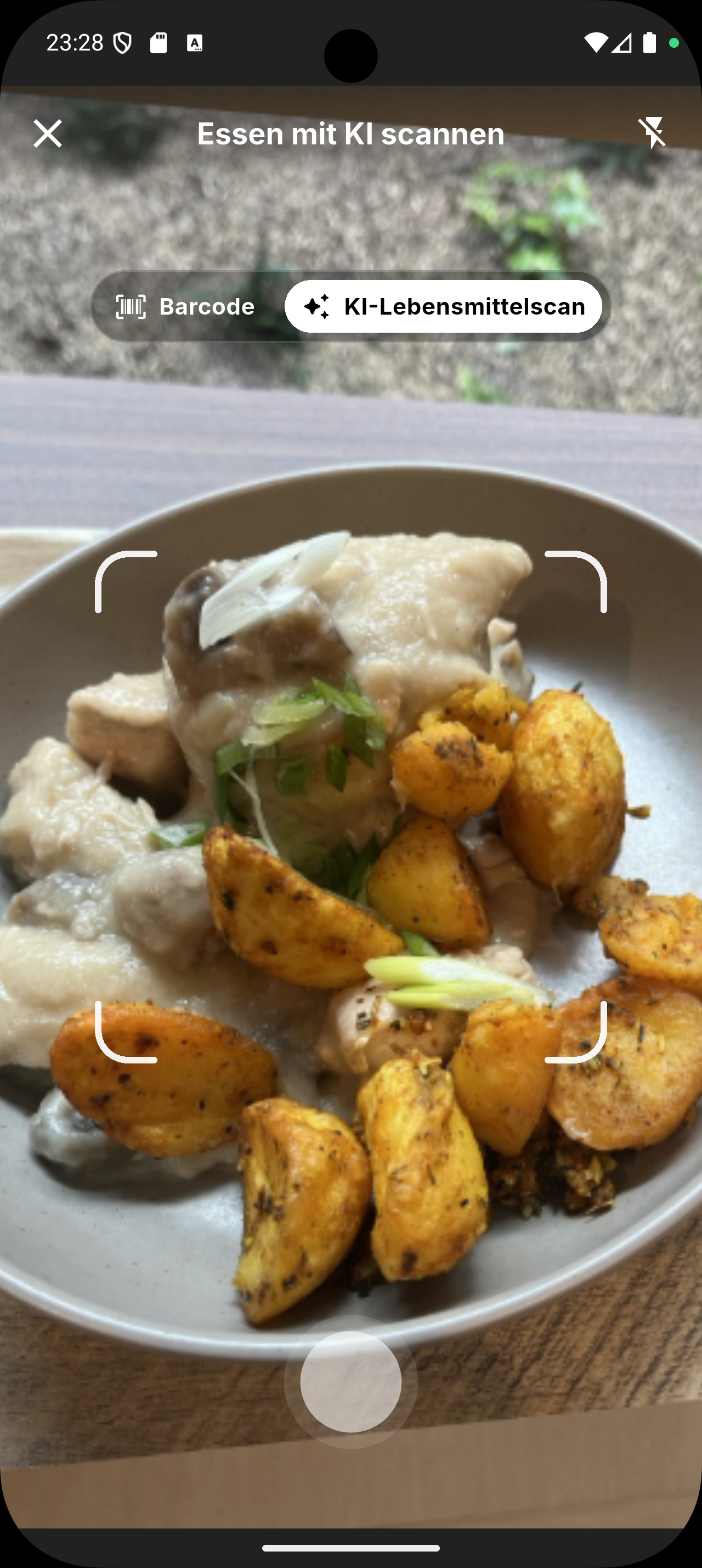 KI-Lebensmittelerkennung von Siqo analysiert eine fotografierte Mahlzeit